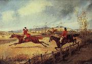 Henry Thomas Alken Abundance Cry, Over the Fence oil painting